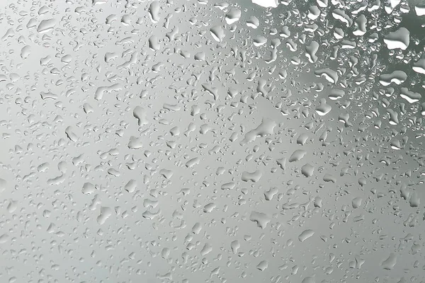 Wet Glass Background Condensate Abstract Rain Drops Texture Transparent Glass — Stock Photo, Image