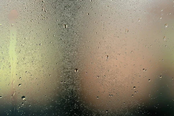 Natte Glas Achtergrond Condensaat Abstracte Regen Druppels Textuur Transparant Glas — Stockfoto