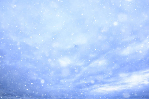 sky snow background clouds / abstract background gray winter sky, weather snowfall