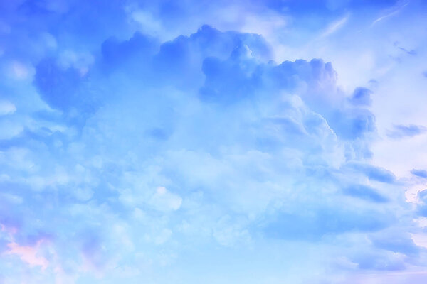 Abstract sky background / blurred texture spring sky, clouds landscape wallpaper