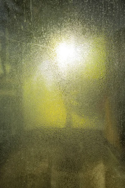 绿色湿玻璃背景 — 图库照片