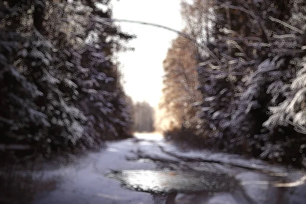 Abstrakt Skog Suddig Vinter Vertikala Linjer Vinter Skog Bakgrund Abstrakt — Stockfoto