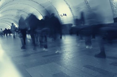 arka plan bulanık yeraltı hareket Metro mavi şehir