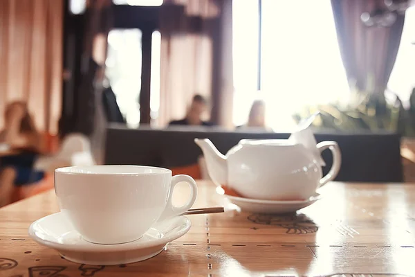 Colazione Caffè Sfondo Cibo Mattina Colazione Fresca Caffè — Foto Stock