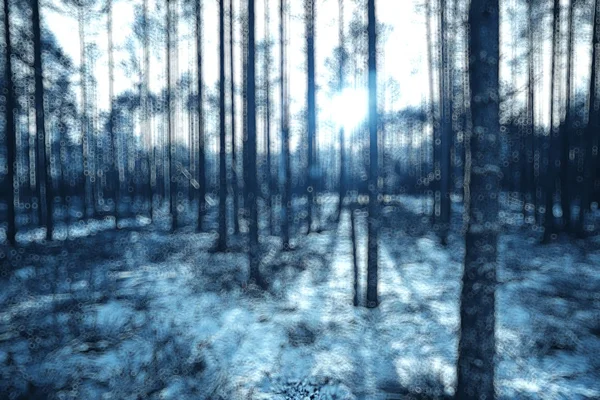 Abstract Forest Blurred Winter Vertical Lines Winter Forest Background Abstract — Stock Photo, Image