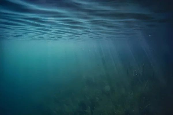 Lago Fondo Acqua Subacqueo Astratto Acqua Dolce Immersione Fondo Natura — Foto Stock