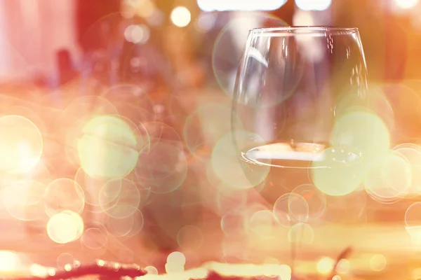 Vin Restaurang Som Serverar Romantik Vackra Konceptet Alkohol Glas Semester — Stockfoto