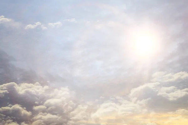 Astratto Cielo Sfondo Texture Offuscata Cielo Primaverile Nuvole Paesaggio Carta — Foto Stock