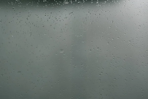 Wet Glass Background Condensate Abstract Rain Drops Texture Transparent Glass — Stock Photo, Image