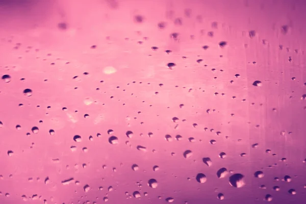 Fondo Rosa Gotas Vidrio Textura Abstracta — Foto de Stock