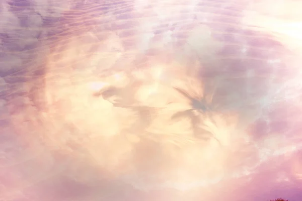Абстрактні Фонові Хмари Небі Сонцем Заходом Сонця Пейзажний Фон Акварельний — стокове фото