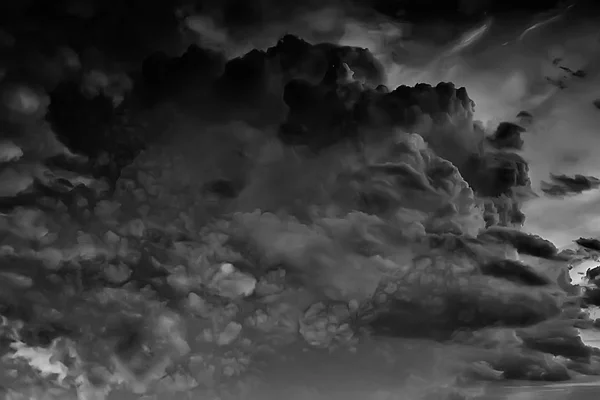 Tas de nuages dans le ciel — Photo