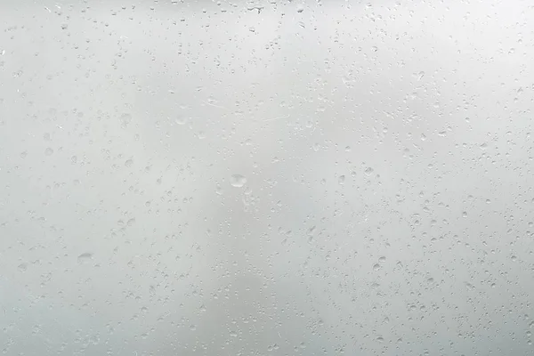 Wet Glass Background Condensate Abstract Rain Drops Texture Transparent Glass — Stock Photo, Image
