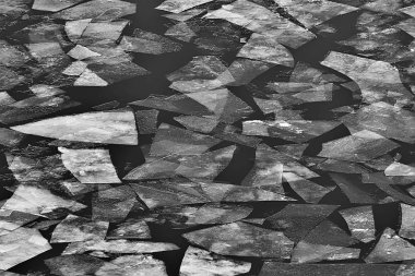 nehir üzerinde bahar buz drift/arka plan doku yüzen buz, nehir üzerinde Mart