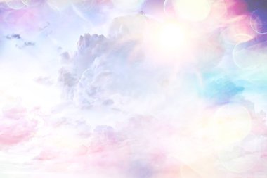 Soyut pembe renkli arka plan/bulanık çok renkli bulutlar, bahar arka plan