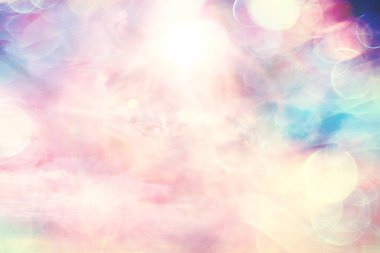 Soyut pembe renkli arka plan/bulanık çok renkli bulutlar, bahar arka plan