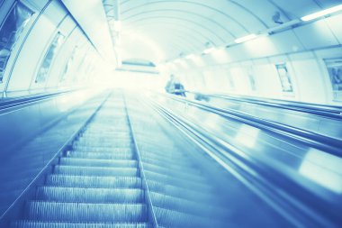 arka plan bulanık yeraltı hareket Metro mavi şehir