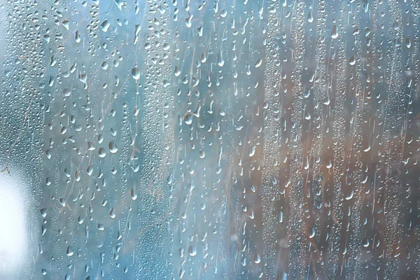 Bakgrund Vått Glas Droppar Höst Parken Utsikt Över Landskapet Höst — Stockfoto