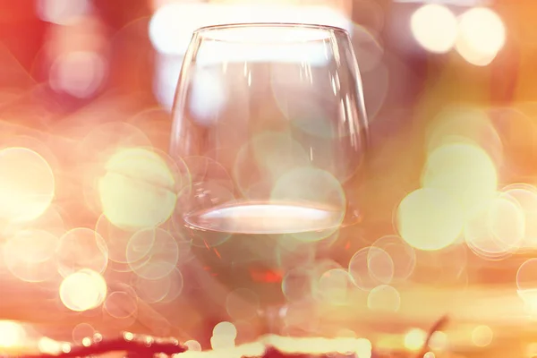 Εστιατόριο Κρασιού Που Σερβίρει Ρομαντική Όμορφη Έννοια Γυαλί Αλκοόλ Δείπνο — Φωτογραφία Αρχείου