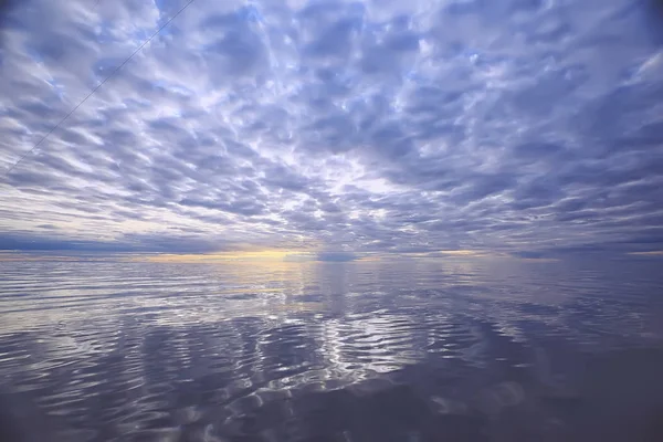 Sky Water Texture Background Horizon Sky Clouds Lake — Stock Photo, Image