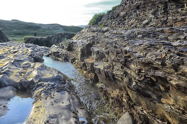 Natuurlijke Achtergrond Stone Rock — Stockfoto