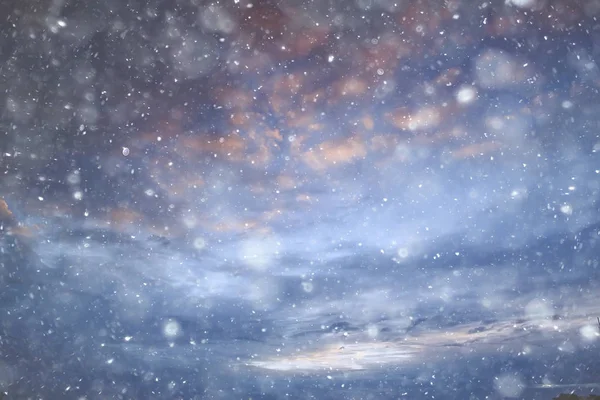 Himmel Schnee Hintergrund Wolken Abstrakter Hintergrund Grauer Winterhimmel Wetter Schneefall — Stockfoto