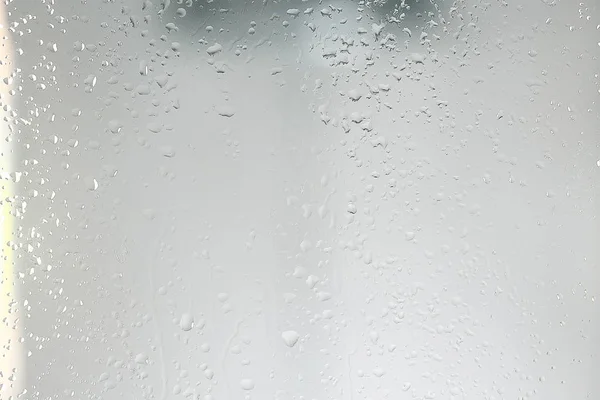 Mokre Szklane Tło Kondensatu Abstrakcyjny Deszcz Krople Tekstury Szkło Przezroczyste — Zdjęcie stockowe