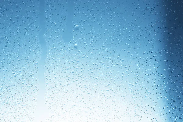 Мокрий Скляний Фон Конденсат Абстрактний Дощ Падає Текстура Прозоре Скло — стокове фото