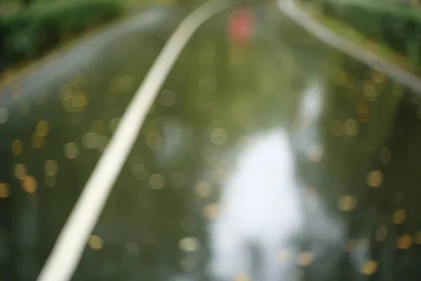 秋の濡れた葉の背景 秋の背景 木々から落ちた黄色の葉 葉の秋 秋の公園 — ストック写真