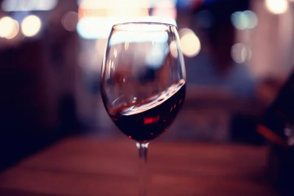 Restaurante Vinos Que Sirve Romance Hermoso Concepto Copa Alcohol Cena —  Fotos de Stock