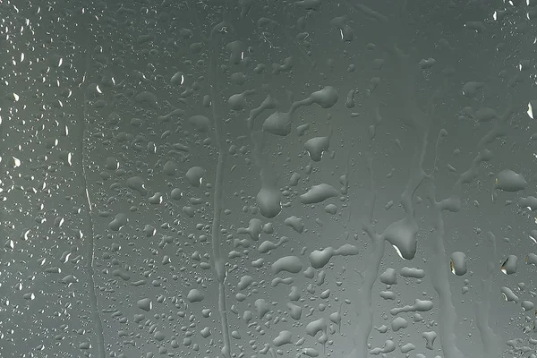 Wet Glass Background Condensate Abstract Rain Drops Texture Transparent Glass — Stock Photo, Image