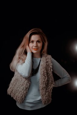 model akşam ev / akşam görüntü rahat ev güzel yetişkin seksi model