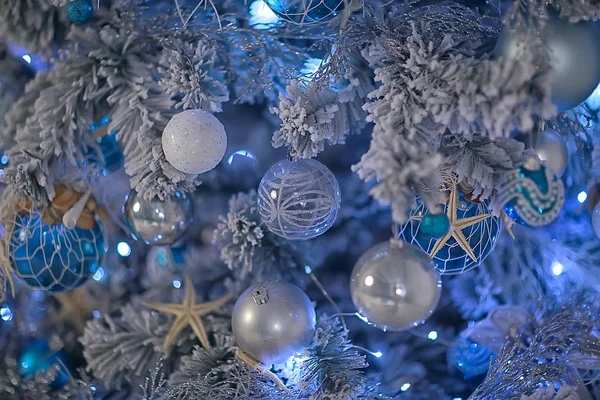 Décoration Nouvel Arrière Plan Beau Fond Noël Flou Jouets Sur — Photo