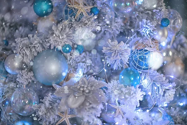 Νέο Έτος Διακόσμηση Φόντο Θαμπό Όμορφο Χριστουγεννιάτικο Φόντο Παιχνίδια Παρασημοφορημένο — Φωτογραφία Αρχείου