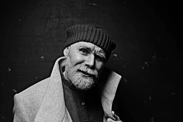 Santa Claus Hipster Portret Van Een Modieuze Moderne Santa Jonge — Stockfoto