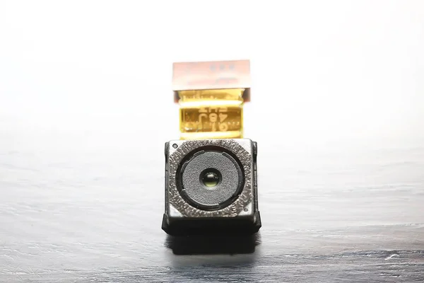 Mini Cámara Espía Pequeña Cámara Video Mini Concepto Seguridad — Foto de Stock