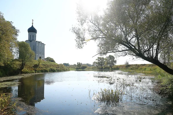 Church Summer Landscape Orthodox Summer Landscape Faith Religion Architecture Russia — Stock Photo, Image