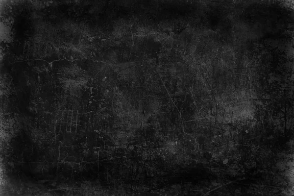 Negro Pared Vieja Agrietado Fondo Hormigón Abstracto Textura Negra Fondo — Foto de Stock