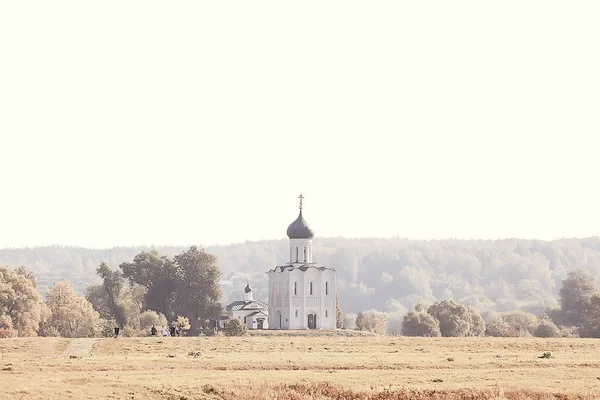 Igreja Verão Paisagem Ortodoxa Verão Paisagem Religião Arquitetura Rússia — Fotografia de Stock