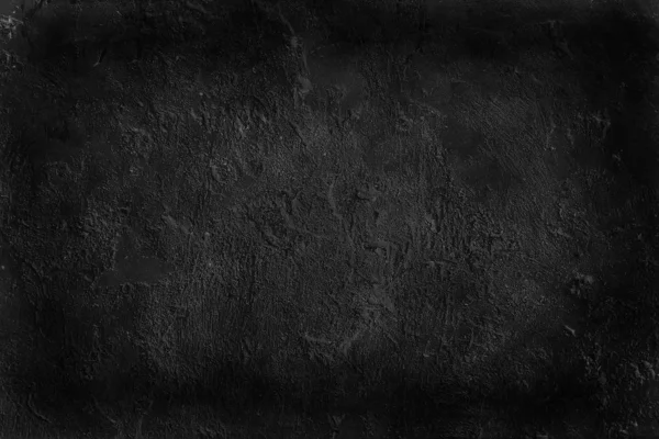 黑色老墙开裂混凝土背景 抽象黑色纹理 复古旧背景 — 图库照片
