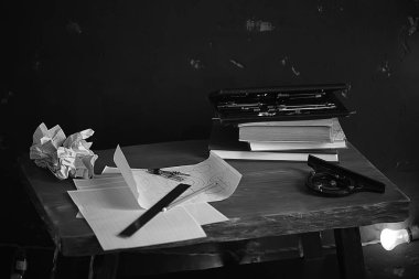 çizim araçları, kavram mühendisliği proje vintage / pusula kalem kağıt eğitim taslak