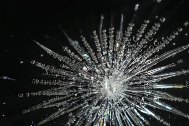 kırık siyah cam / kırık cam soyut doku arka plan