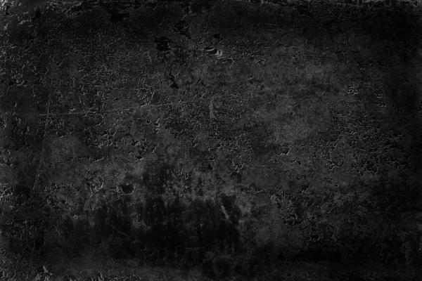 Nero Vecchio Muro Incrinato Cemento Sfondo Astratto Nero Texture Vintage — Foto Stock