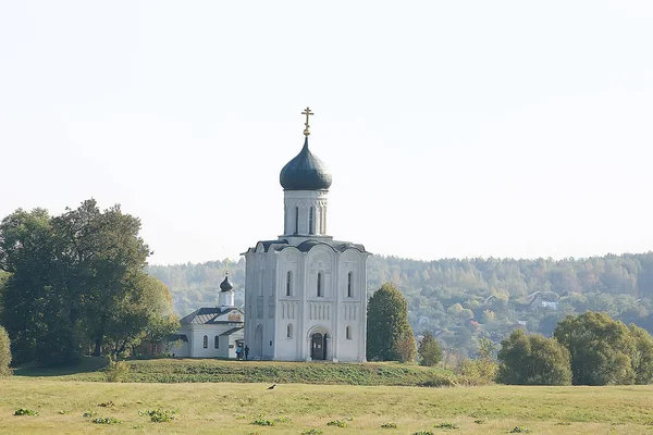 Kyrkligt Sommar Landskap Ortodoxt Sommar Landskap Tro Religion Arkitektur Ryssland — Stockfoto
