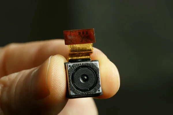 Mini Spion Kamera Liten Videokamera Mini Säkerhetskoncept — Stockfoto