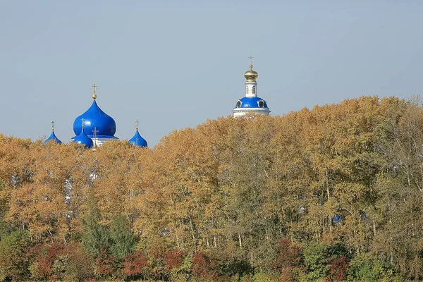 Kyrkligt Sommar Landskap Ortodoxt Sommar Landskap Tro Religion Arkitektur Ryssland — Stockfoto