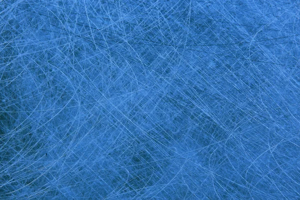 Metallkratzer Blauer Hintergrund Abstrakt Leerer Rohrahmen Kratzer Auf Metall — Stockfoto