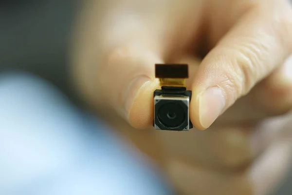 Mini Casus Kamera Küçük Video Kamera Mini Güvenlik Konsepti — Stok fotoğraf