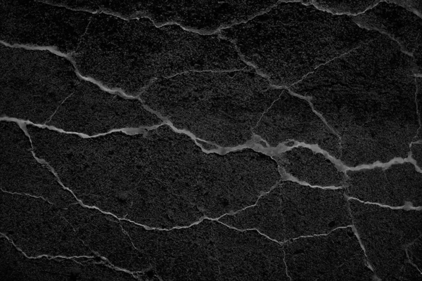 Zwarte Oude Muur Gebarsten Concrete Achtergrond Abstract Zwarte Textuur Vintage — Stockfoto
