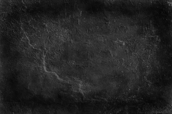 Preto Velho Parede Rachado Concreto Fundo Abstrato Preto Textura Vintage — Fotografia de Stock